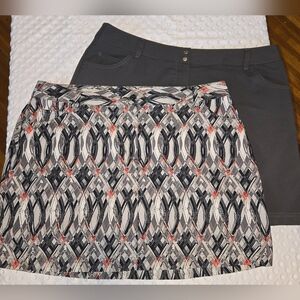 Slazenger Black, White, and Red Mini Skirt